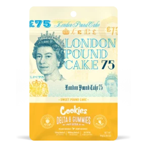London Pound Cake 75 | Delta 8 50mg GUMMIES 20ct. (1000mg/pack)
